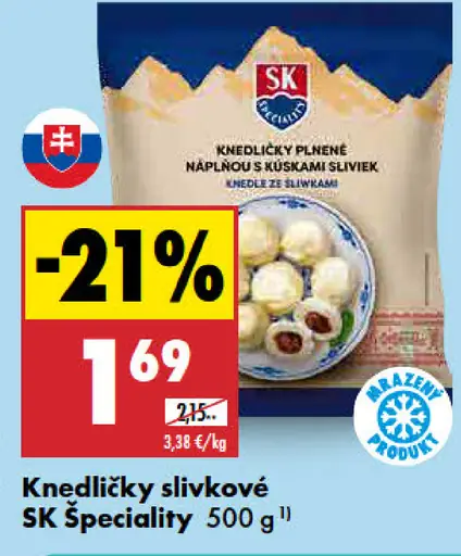 SK Špeciality Knedličky slivka a škorica