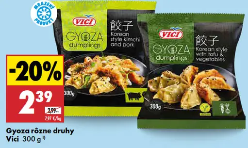 Vici Gyoza mrazené knedlíčky rôzne druhy
