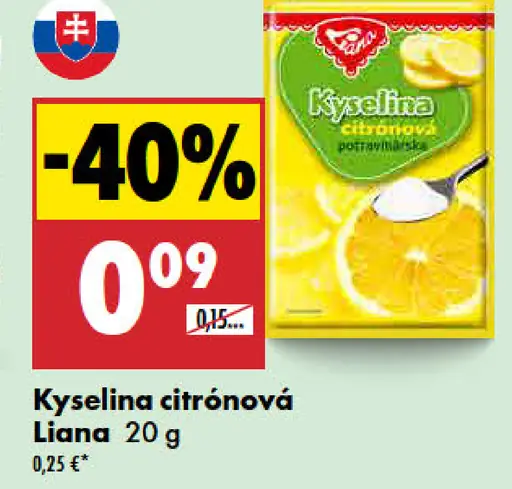 Liana kyselina citrónová