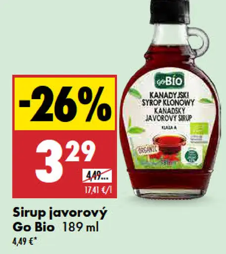 Go Bio Javorový sirup