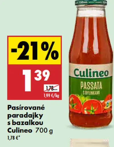 Culinea pasírované paradajky s bazalkou