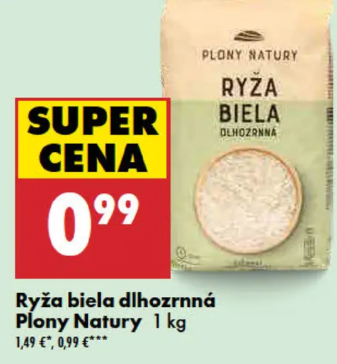 Plony Natury ryža biela dlhozrnná