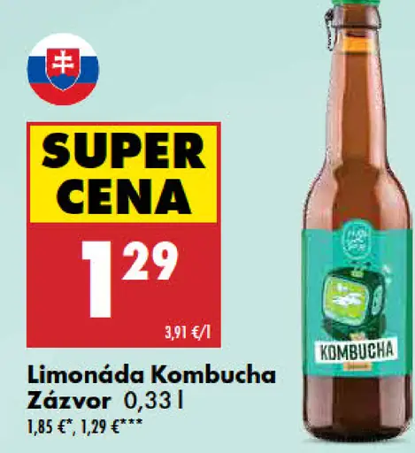 Kombucha Zázvor Limonáda