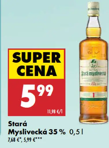 Stará Myslivecká bylinný destilát 35 %