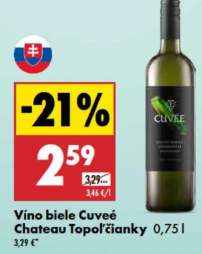 Chateau Topoľčianky cuvée biele víno