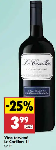 Le Carillon červené víno