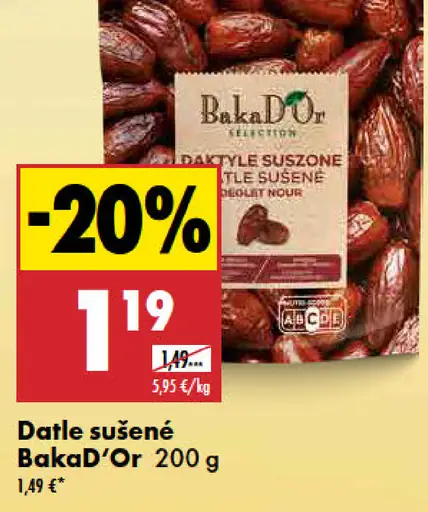 BakaD’Or datle sušené celé bez kôstok