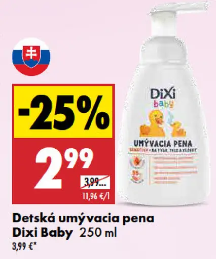 Dixi Baby detská umývacia pena