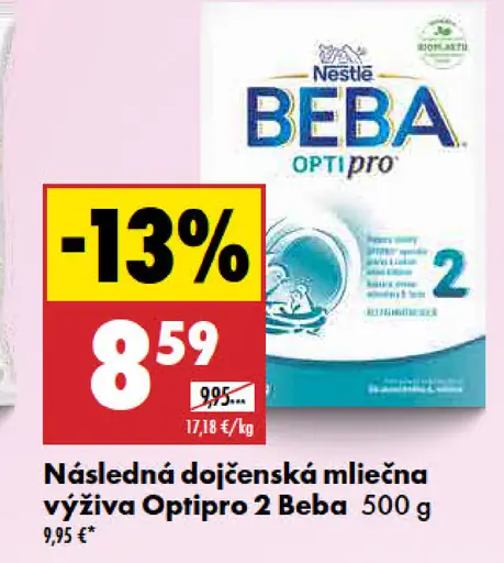 Beba Optipro 2 následná dojčenská mliečna výživa