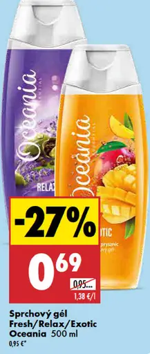 Oceania Sprchový gél Fresh/Relax/Exotic