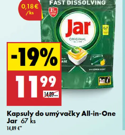 Jar kapsuly do umývačky All in One