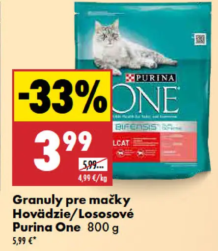 Purina One granuly pre mačky