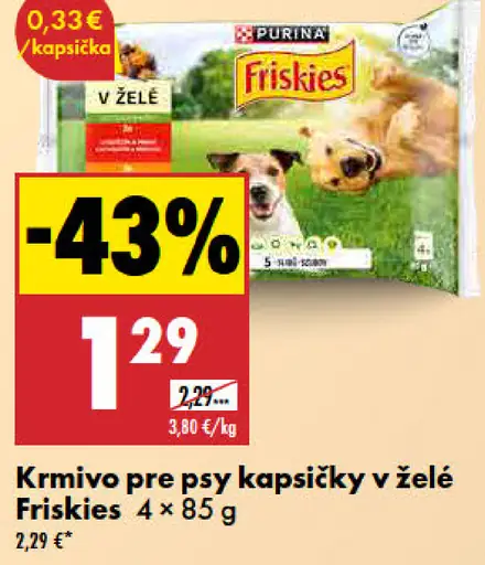 Friskies Krmivo pre psy kapsičky v želé