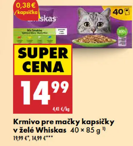 Whiskas Krmivo pre mačky kapsičky v želé