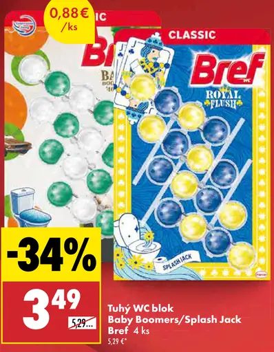 Tuhý WC blok Baby Boomers / Splash Jack Bref