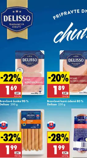Delisso Bravčová šunka 90 %
