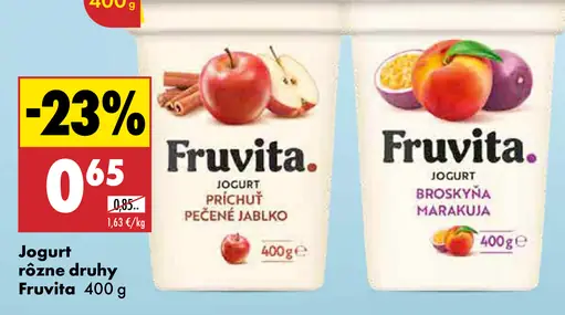 Fruvita jogurt rôzne druhy