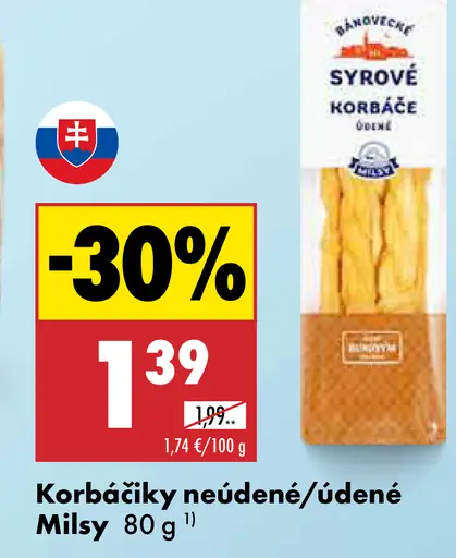 Milsy korbáčiky neúdené