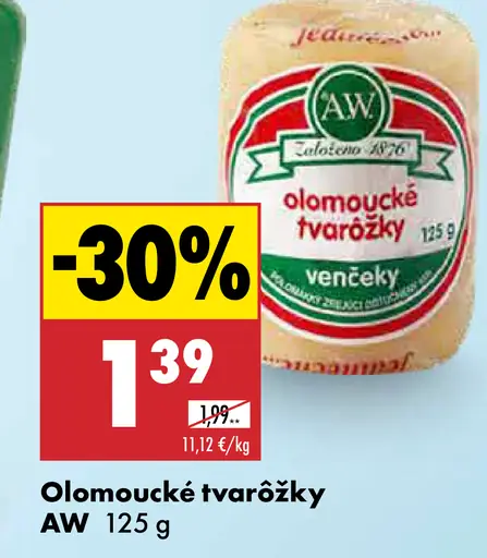 AW Olomoucké tvarôžky venčeky