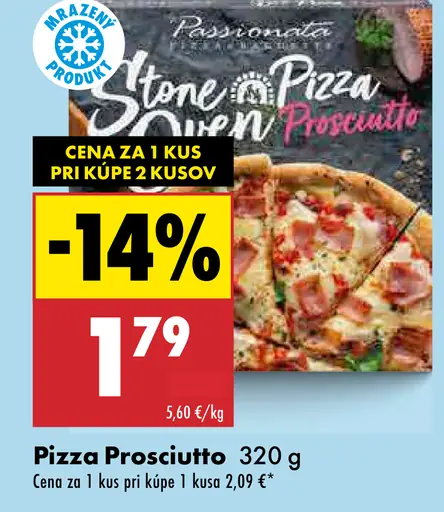 Passionata Stone Oven Pizza Prosciutto