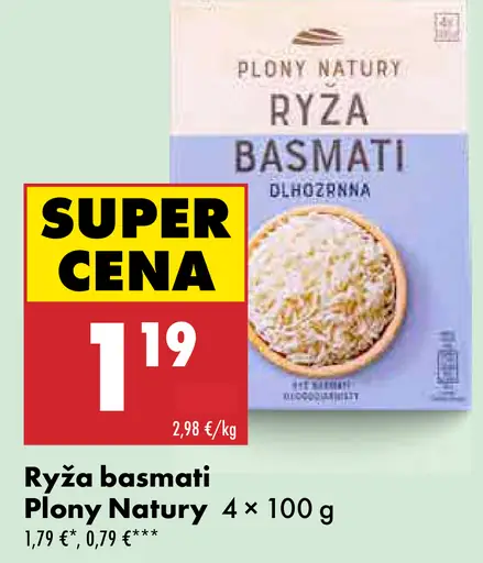 Plony Natury ryža basmati