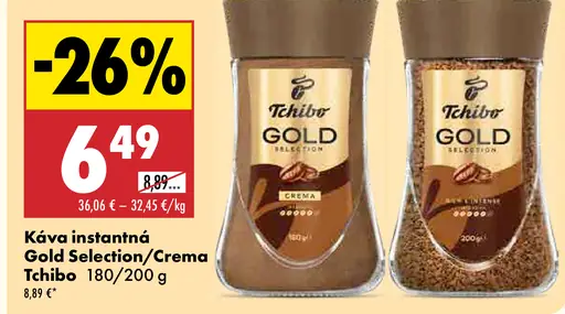 Tchibo Gold Selection Crema instantná káva