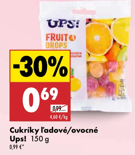 Ups! Cukríky ľadové/ovocné