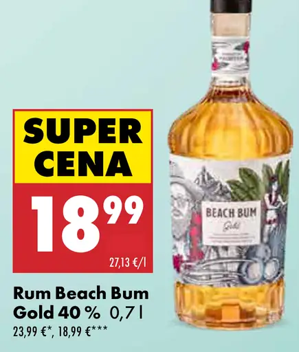 Rum Beach Bum Gold 40 %