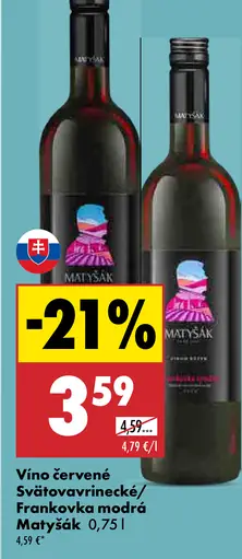 Matyšák Svätovavrinecké víno červené