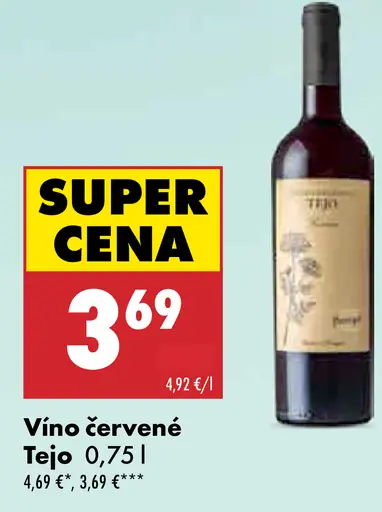 Tejo víno červené