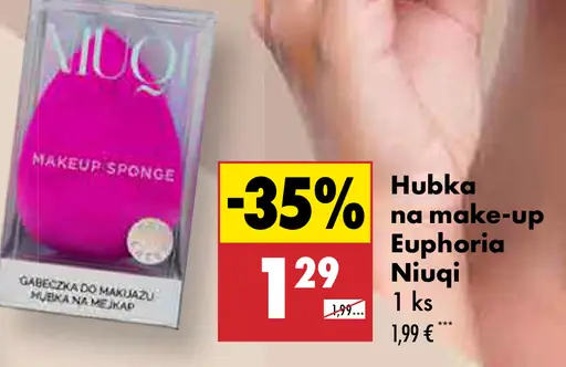 Niuqi hubka na make-up Euphoria