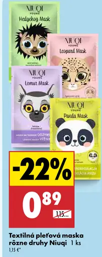 Niuqi Textilná pleťová maska