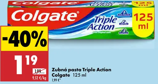 Zubná pasta Triple Action Colgate