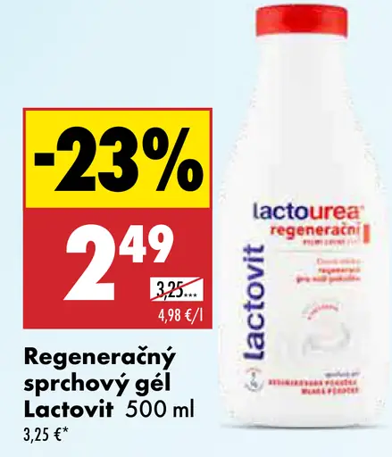 Lactovit Lactourea regeneračný sprchovací gél