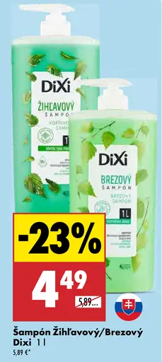 Dixi žihľavový šampón / Dixi brezový šampón