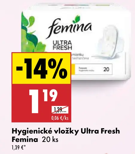 Femina Hygienické vložky Ultra Fresh