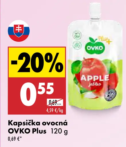 OVKO Plus kapsička ovocná