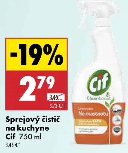 Cif sprejový čistič kuchyňa