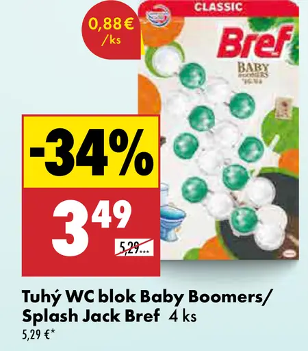 Tuhý WC blok Baby Boomers / Splash Jack Bref