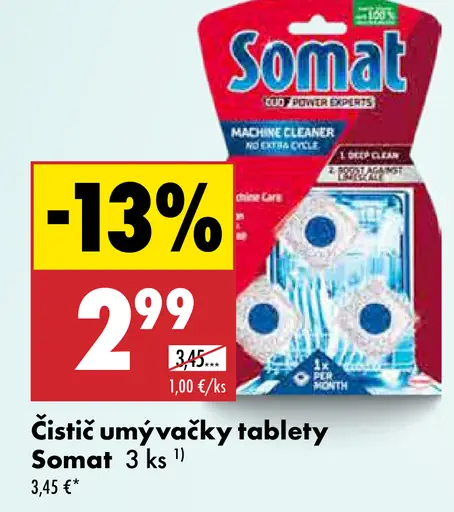 Somat Čistič umývačky tablety