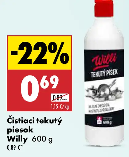 Willy Čistiaci tekutý piesok