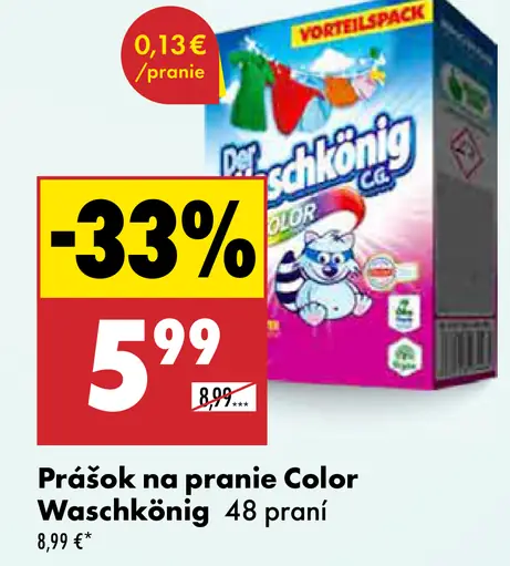 Prášok na pranie Color Waschköning