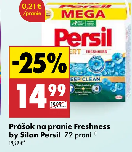 Prášok na pranie Freshness by Silan Persil