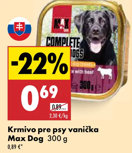 Max Dog krmivo pre psy vanička