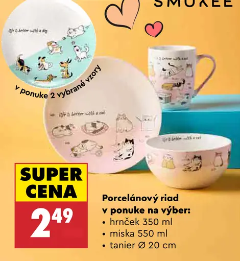 Smukee porcelánový riad hrnček