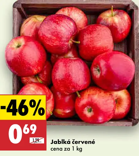 Červené jablká