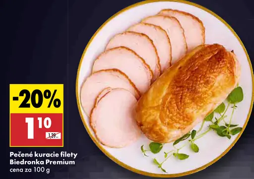 Biedronka Premium Pečené kuracie filety