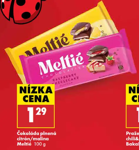 Meltíe čokoláda plnená citrón alebo malina