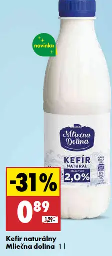 Mliečna Dolina kefír naturálny 2,0 %