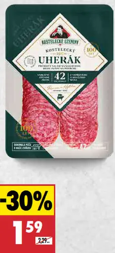 Kostelecké uzeniny Uherský salám Uherák